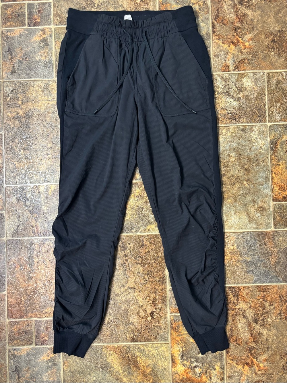 Men's Black Jogger Pants - Comfortable Drawstring Waist